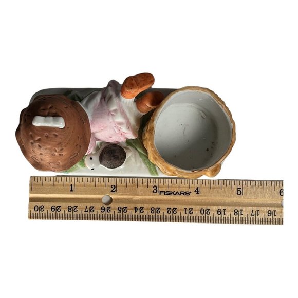 VTG 1982‎ W.A.Stratford Bonnie Brite Porcelain Bisque Candle Holder turtle girl - Picture 9 of 10